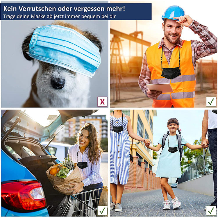 Maskenkette Verstellbar | Kein Reiben mehr an den Ohren