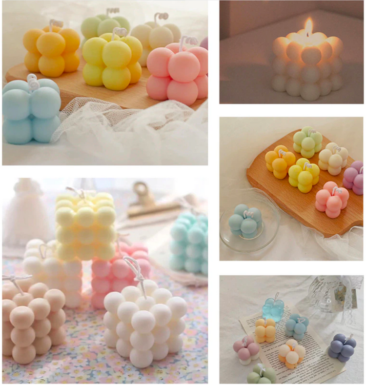 bubble kerze diy