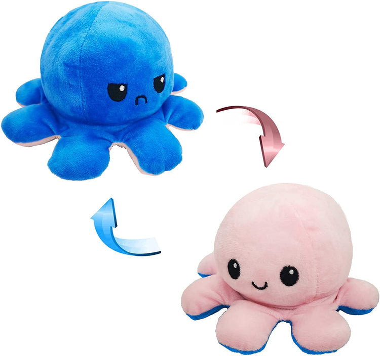 Doppelseitiges Plüsch Spielzeug Oktopus Kuscheltier