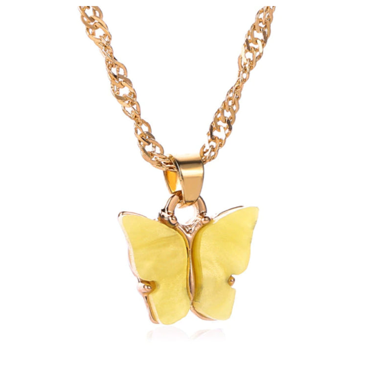 Schmetterling Halskette Gold