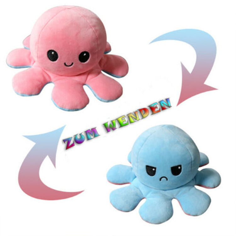 Doppelseitiges Plüsch Spielzeug Oktopus Kuscheltier - Cisell